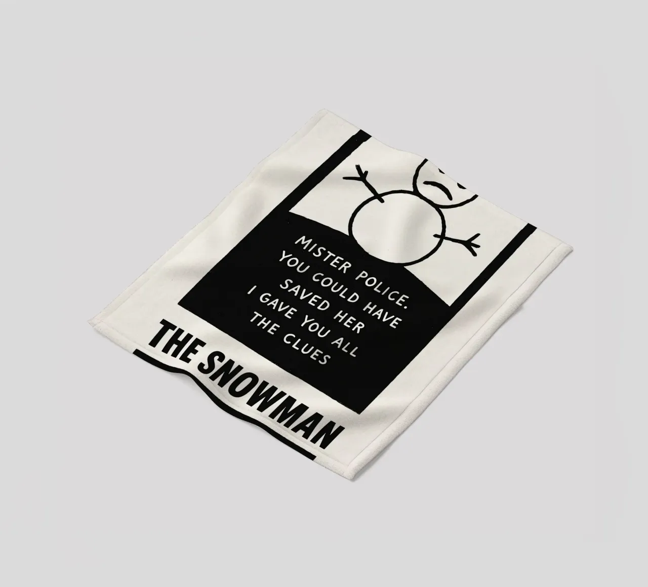 The Snowman Print coperta in pile da MoviesArt