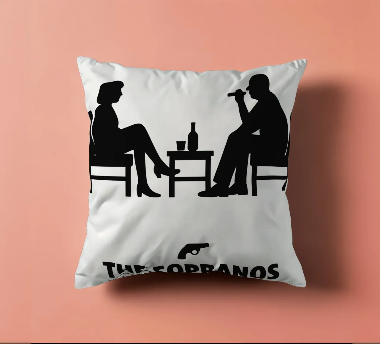 The Sopranos Print cuscino da MoviesArt