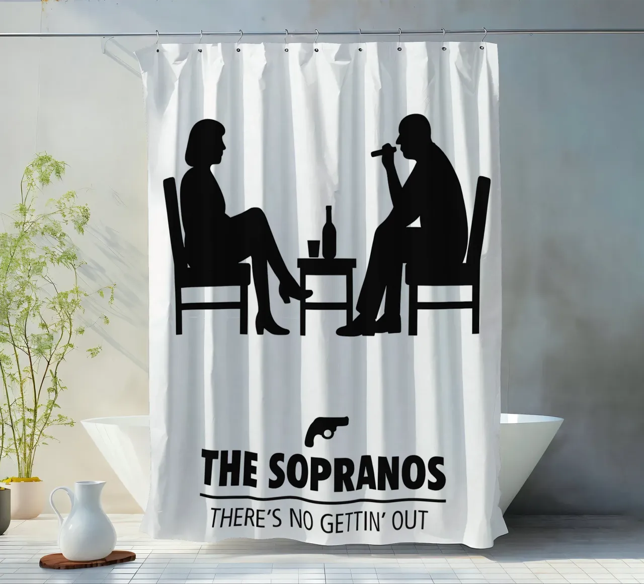 The Sopranos Print tenda da doccia da MoviesArt