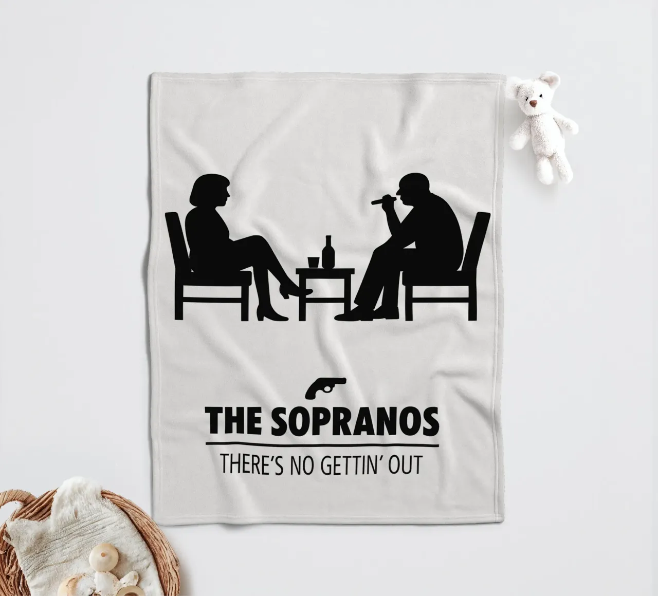 The Sopranos Print coperta in pile da MoviesArt