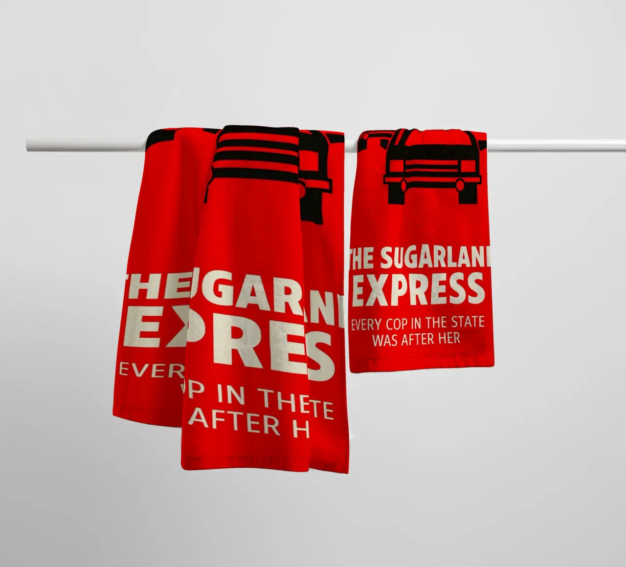 The Sugarland Express Print asciugamano da bagno da MoviesArt