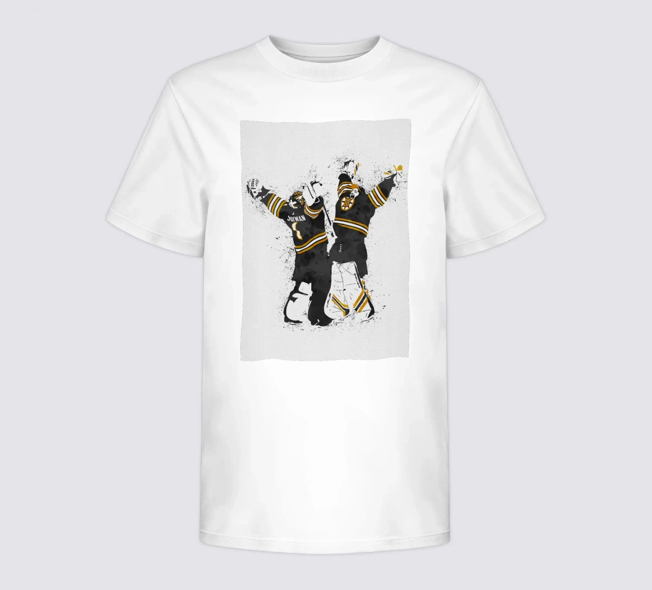 Jeremy Swayman and Linus Ullmark t-shirt bambini da tenten