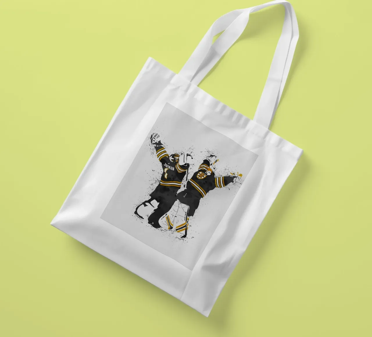Jeremy Swayman and Linus Ullmark tote bag by tenten