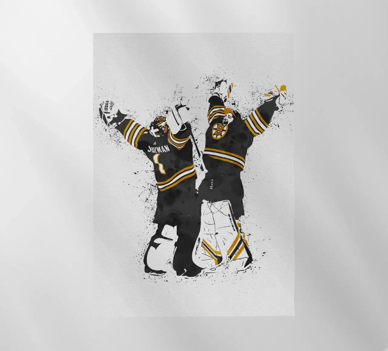 Jeremy Swayman and Linus Ullmark pellicola backlit da tenten