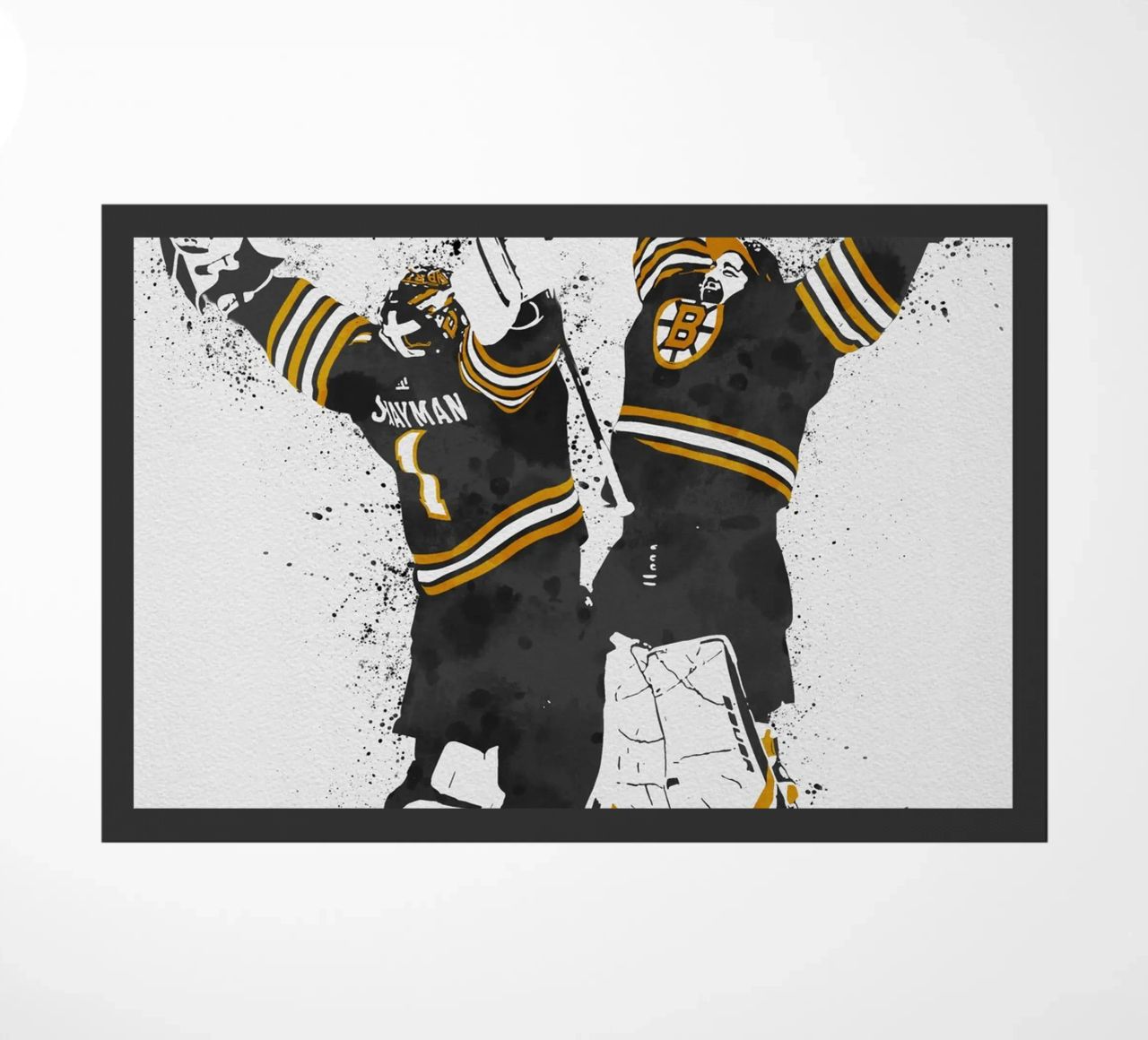 Jeremy Swayman and Linus Ullmark zerbino da tenten