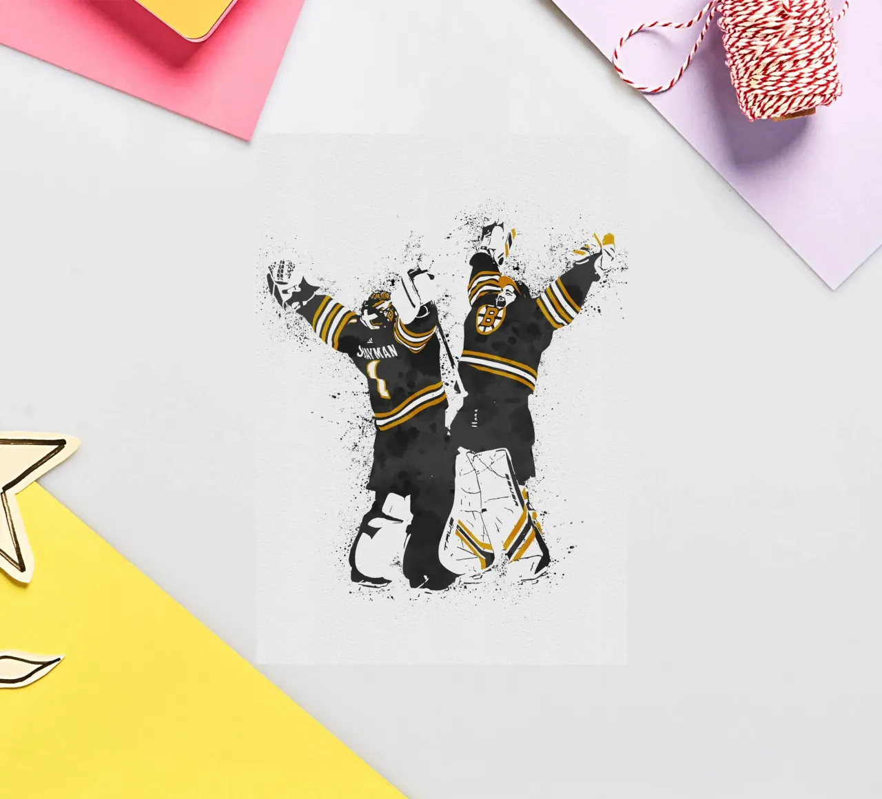 Jeremy Swayman and Linus Ullmark Sticker von tenten