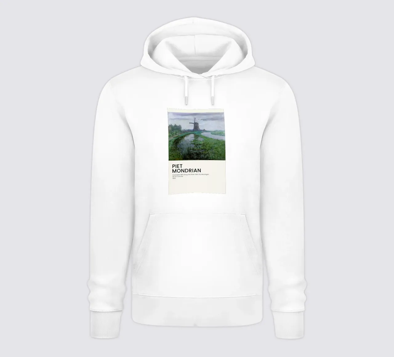 Mondrian - Oostzijdse Mill felpa con cappuccio da Vintage by JUNIQE