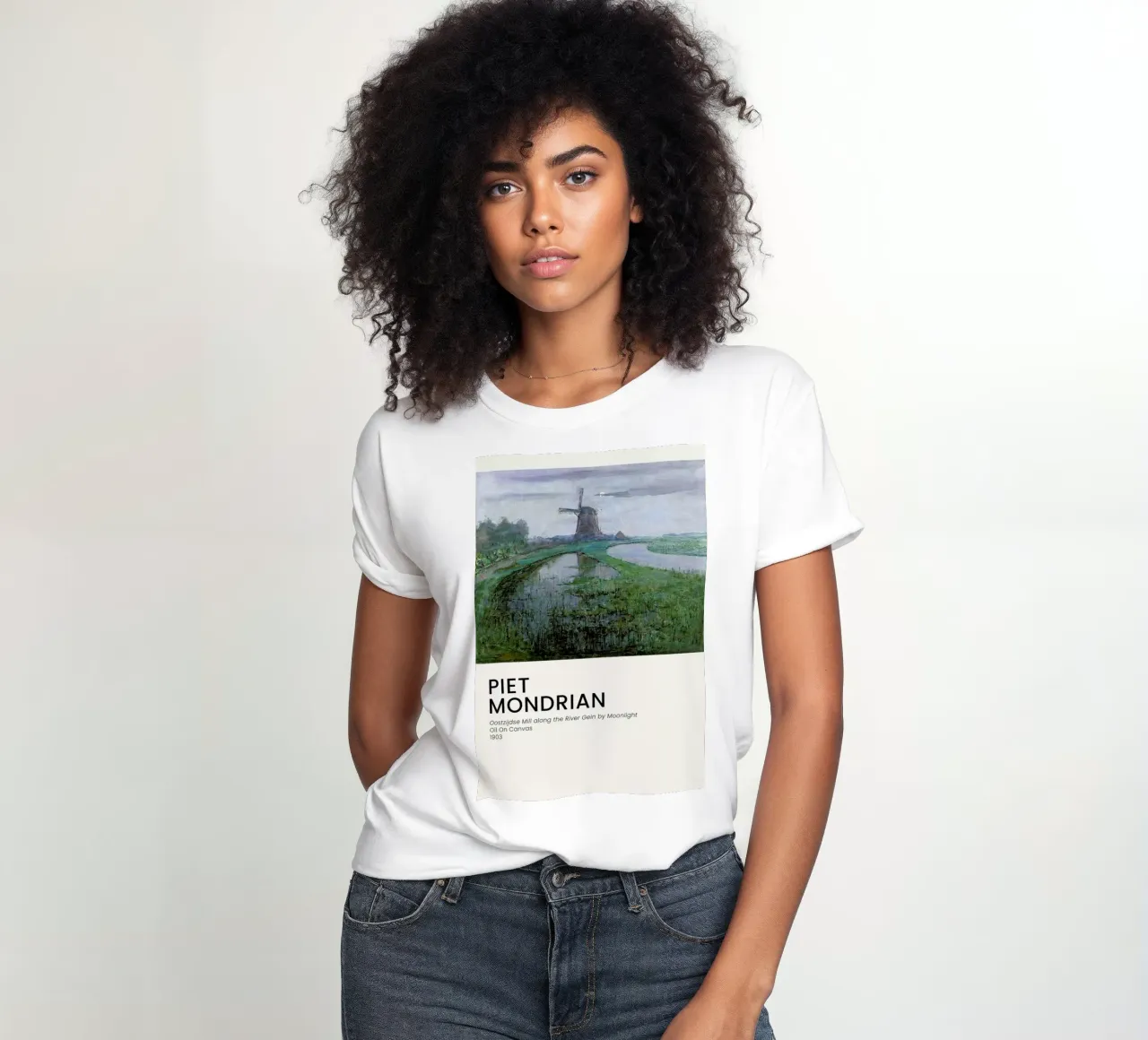 Mondrian - Oostzijdse Mill t-shirt da donna da Vintage by JUNIQE
