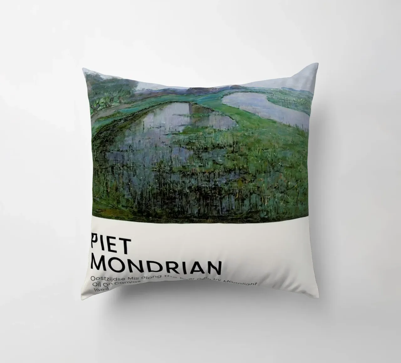 Mondrian - Oostzijdse Mill cuscino da Vintage by JUNIQE