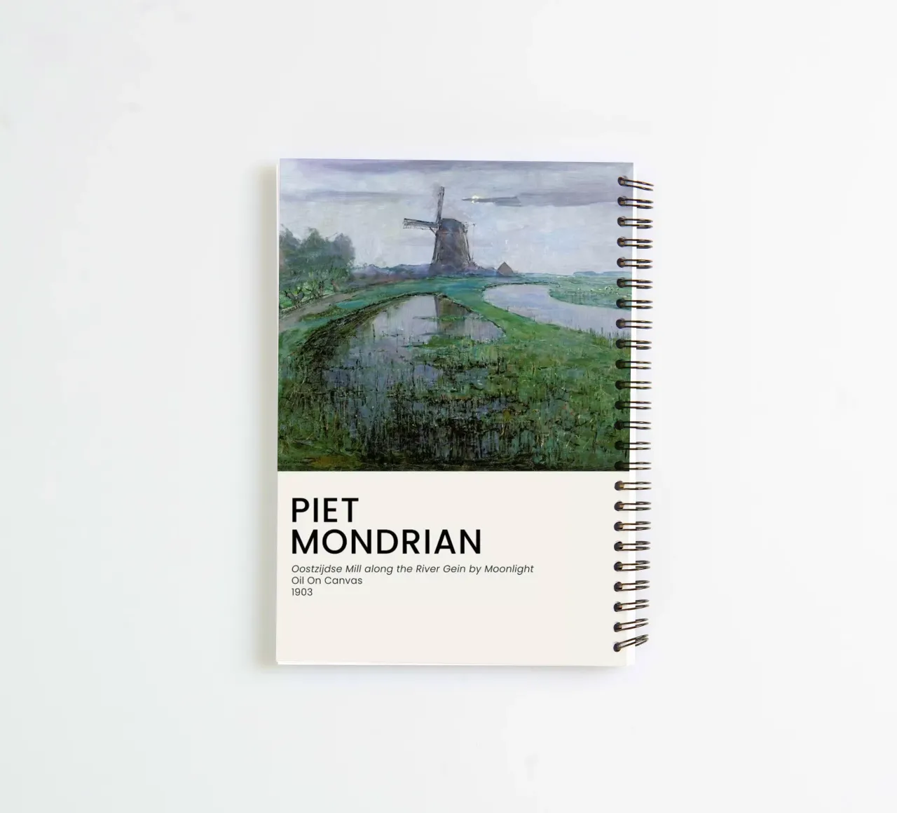 Mondrian - Oostzijdse Mill diario ad anelli da Vintage by JUNIQE