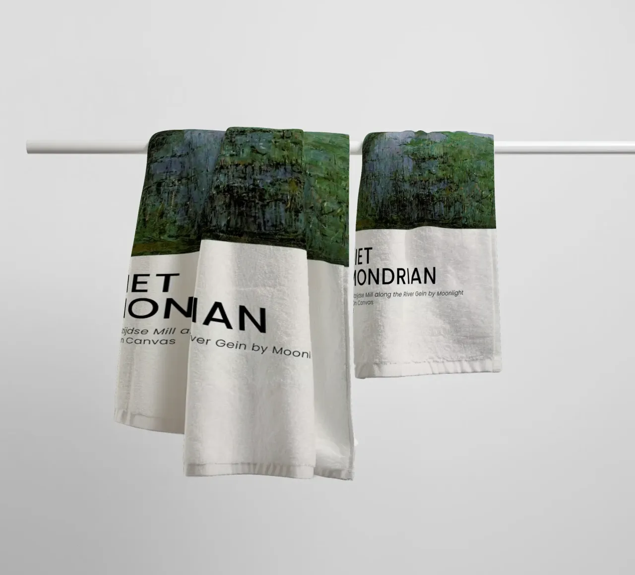 Mondrian - Oostzijdse Mill towel by Vintage by JUNIQE