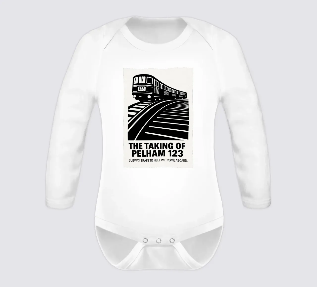 The Taking Of Pelham 123 Print body neonato maniche lunghe da MoviesArt