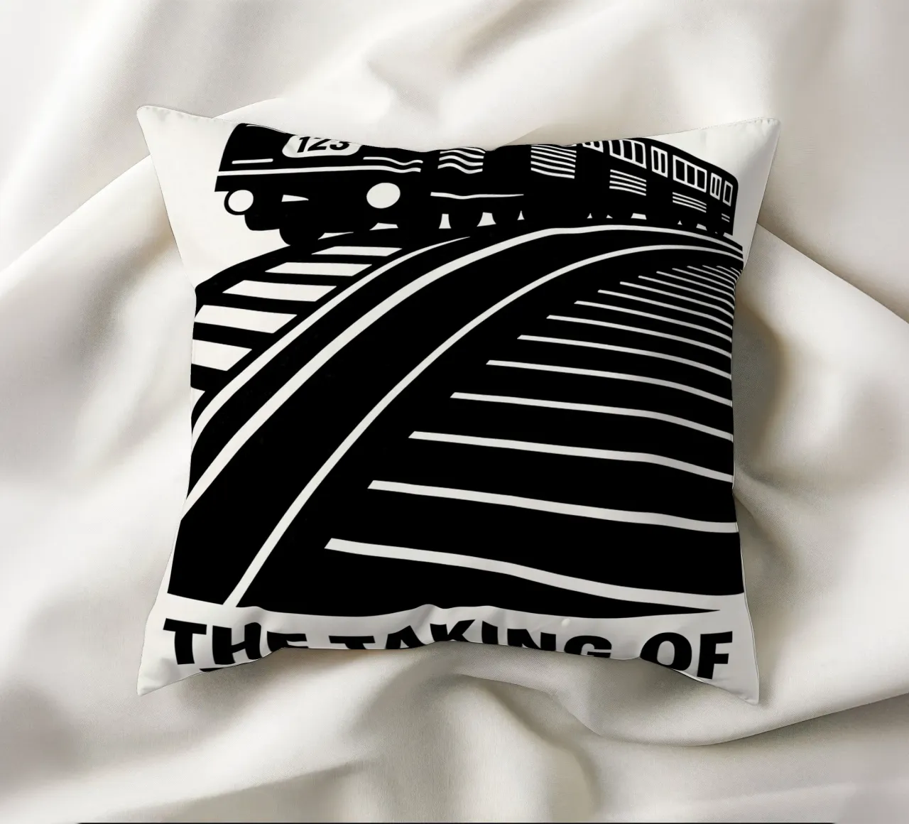 The Taking Of Pelham 123 Print cuscino da MoviesArt