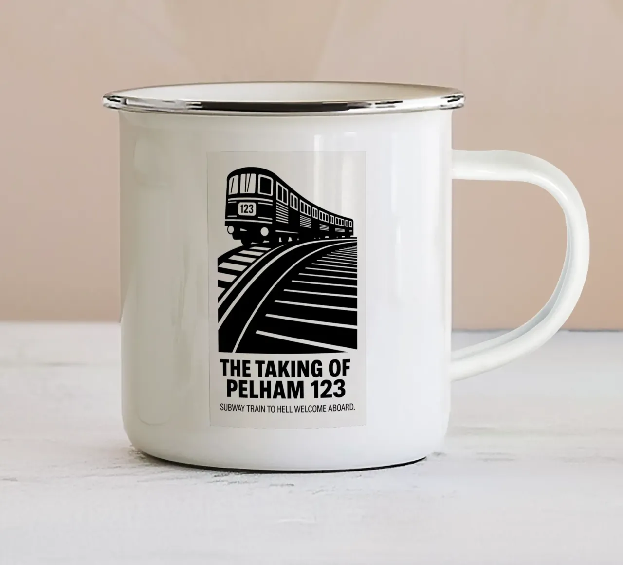 The Taking Of Pelham 123 Print emaille mok van MoviesArt