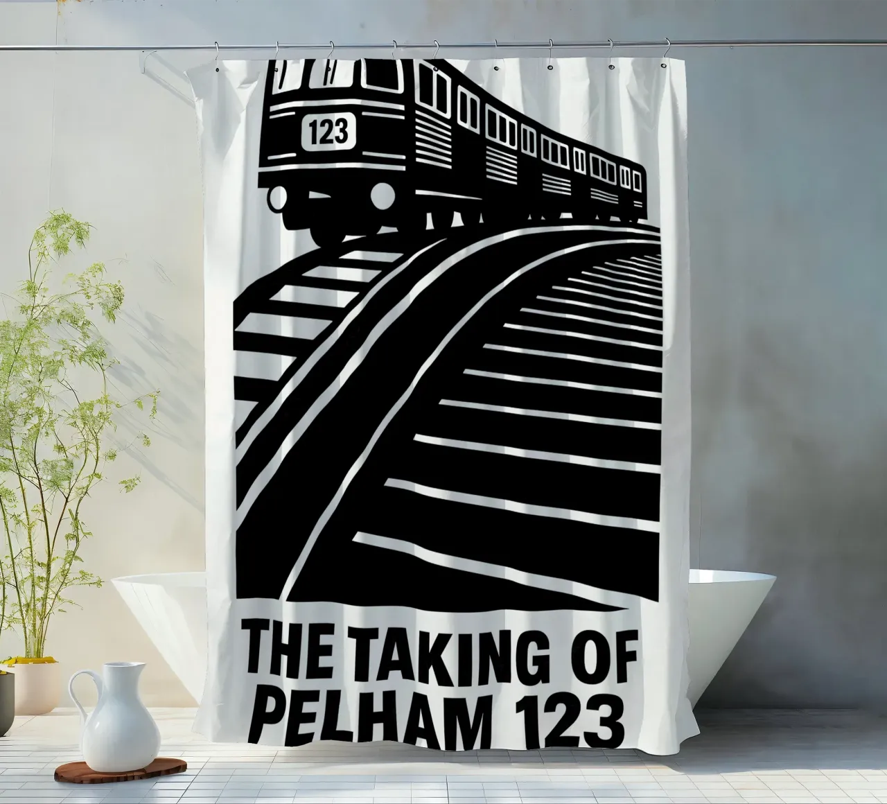 The Taking Of Pelham 123 Print tenda da doccia da MoviesArt