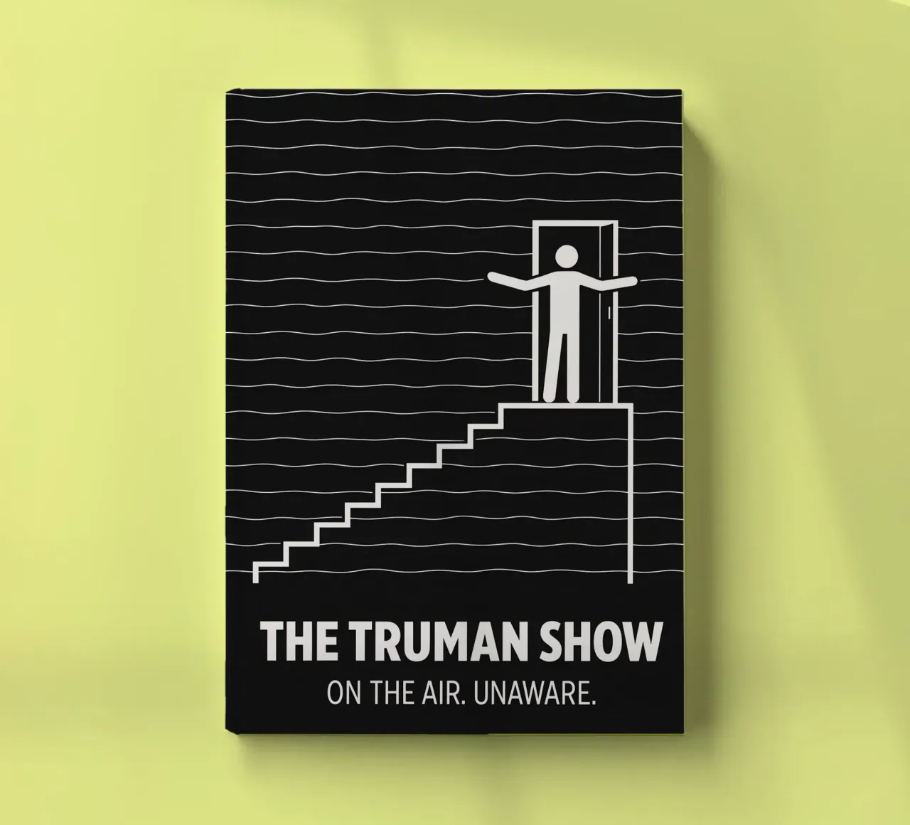 The Truman Show Print notebook by MoviesArt