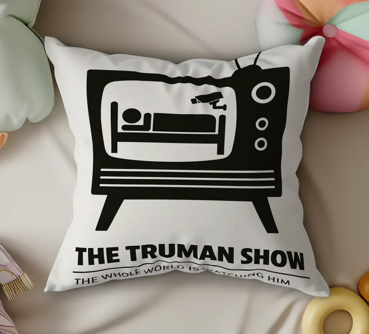 The Truman Show Print cuscino da MoviesArt