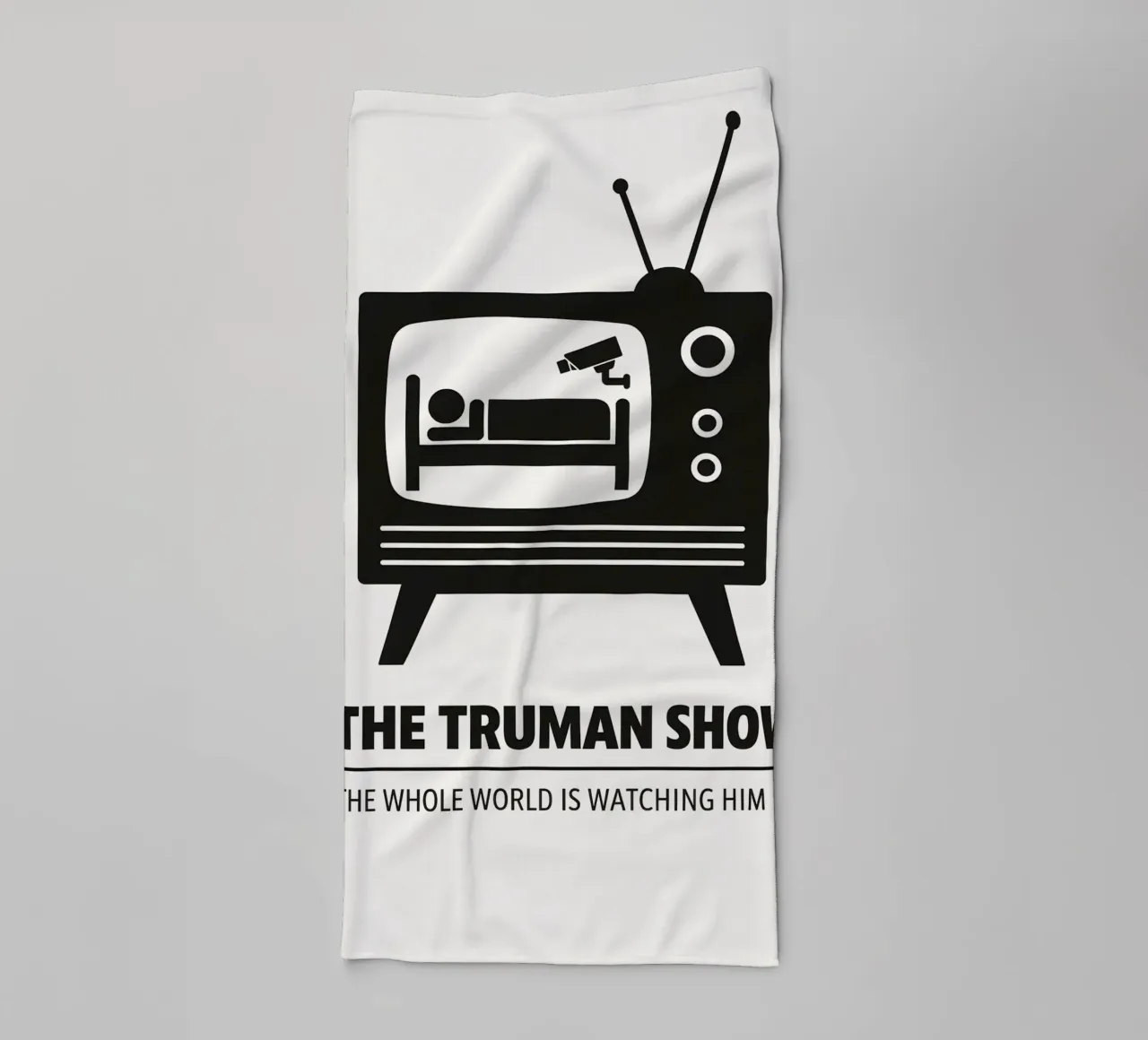 The Truman Show Print asciugamano da bagno da MoviesArt