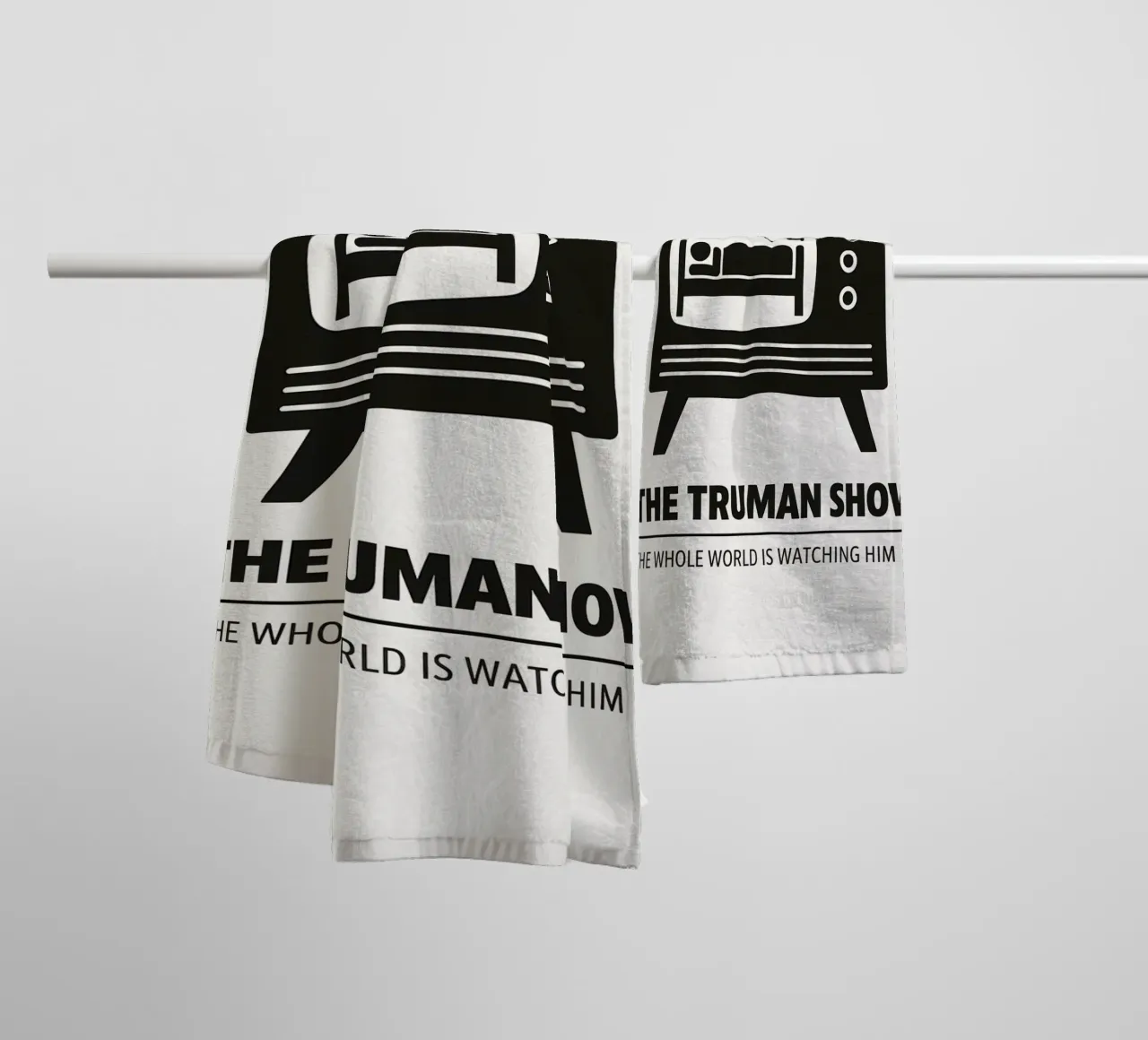The Truman Show Print asciugamano da bagno da MoviesArt