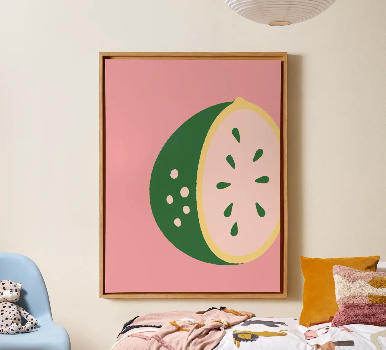 Citrus Fruit canvas met Baklijst van TRENDY POSTER SHOP