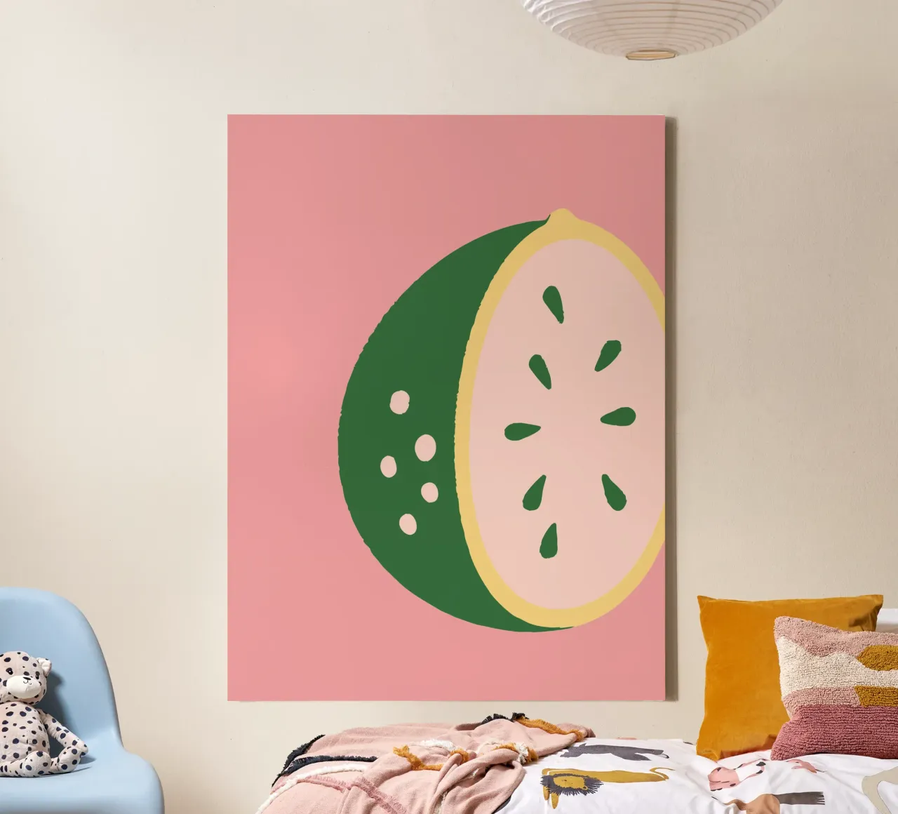 Citrus Fruit canvas met Baklijst van TRENDY POSTER SHOP