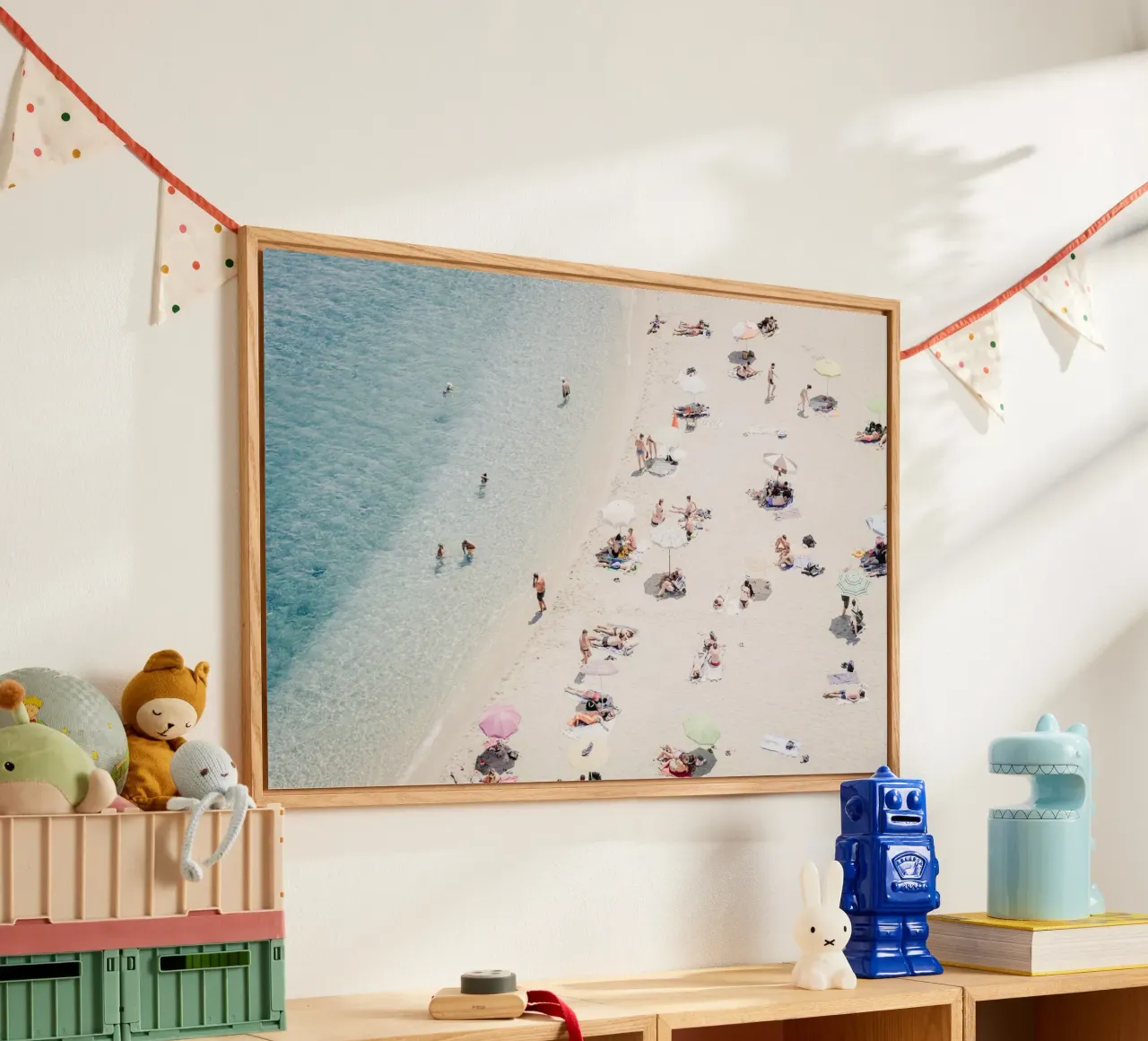 Aerial view at the beach of Tropea in Italy plexiglass da photolovers