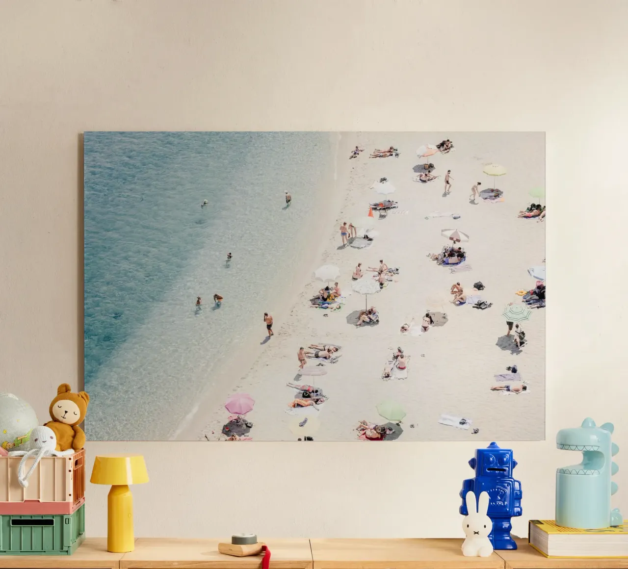 Aerial view at the beach of Tropea in Italy plexiglass da photolovers