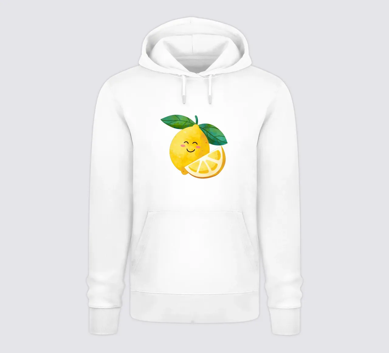 Niedliche kleine Zitrone, glückliche Zitrone drucken, Zitrone Kinderzimmer Kunst Hoodie von SunshinePrints