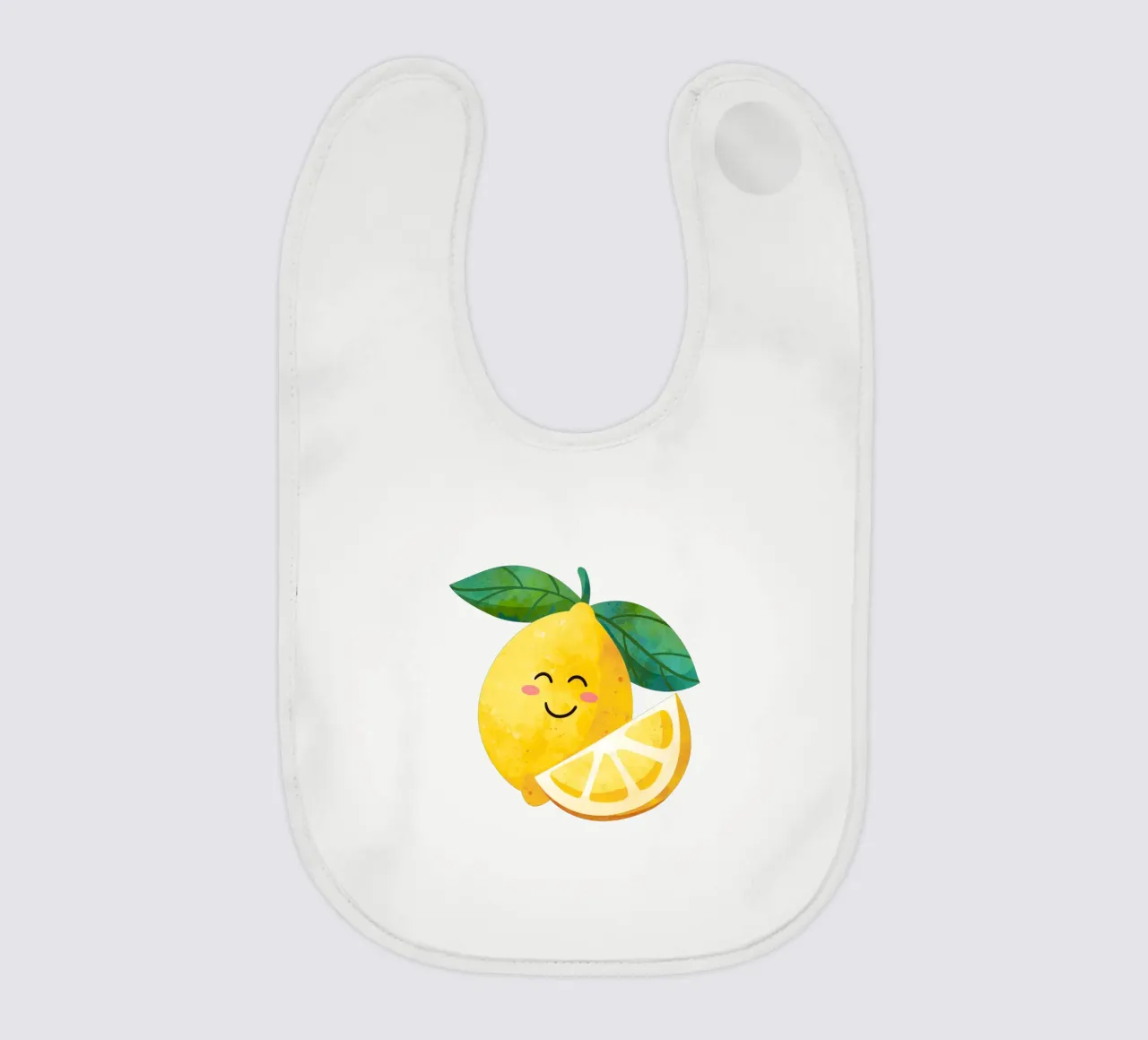 Niedliche kleine Zitrone, glückliche Zitrone drucken, Zitrone Kinderzimmer Kunst Babylätzchen von SunshinePrints