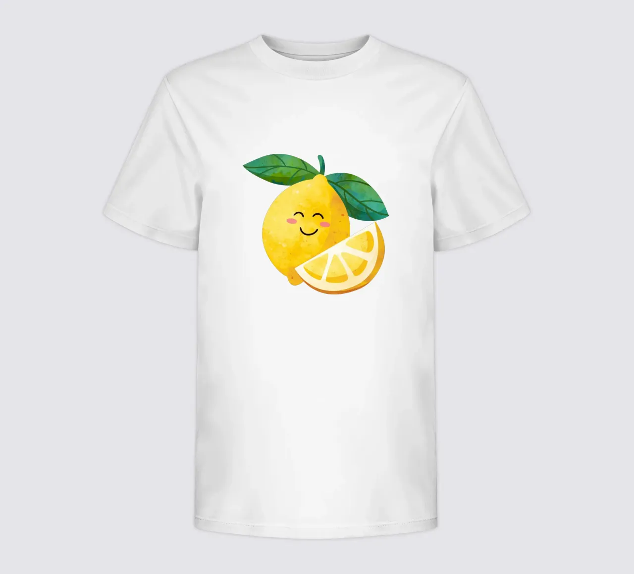 Niedliche kleine Zitrone, glückliche Zitrone drucken, Zitrone Kinderzimmer Kunst Kinder T-Shirt von SunshinePrints