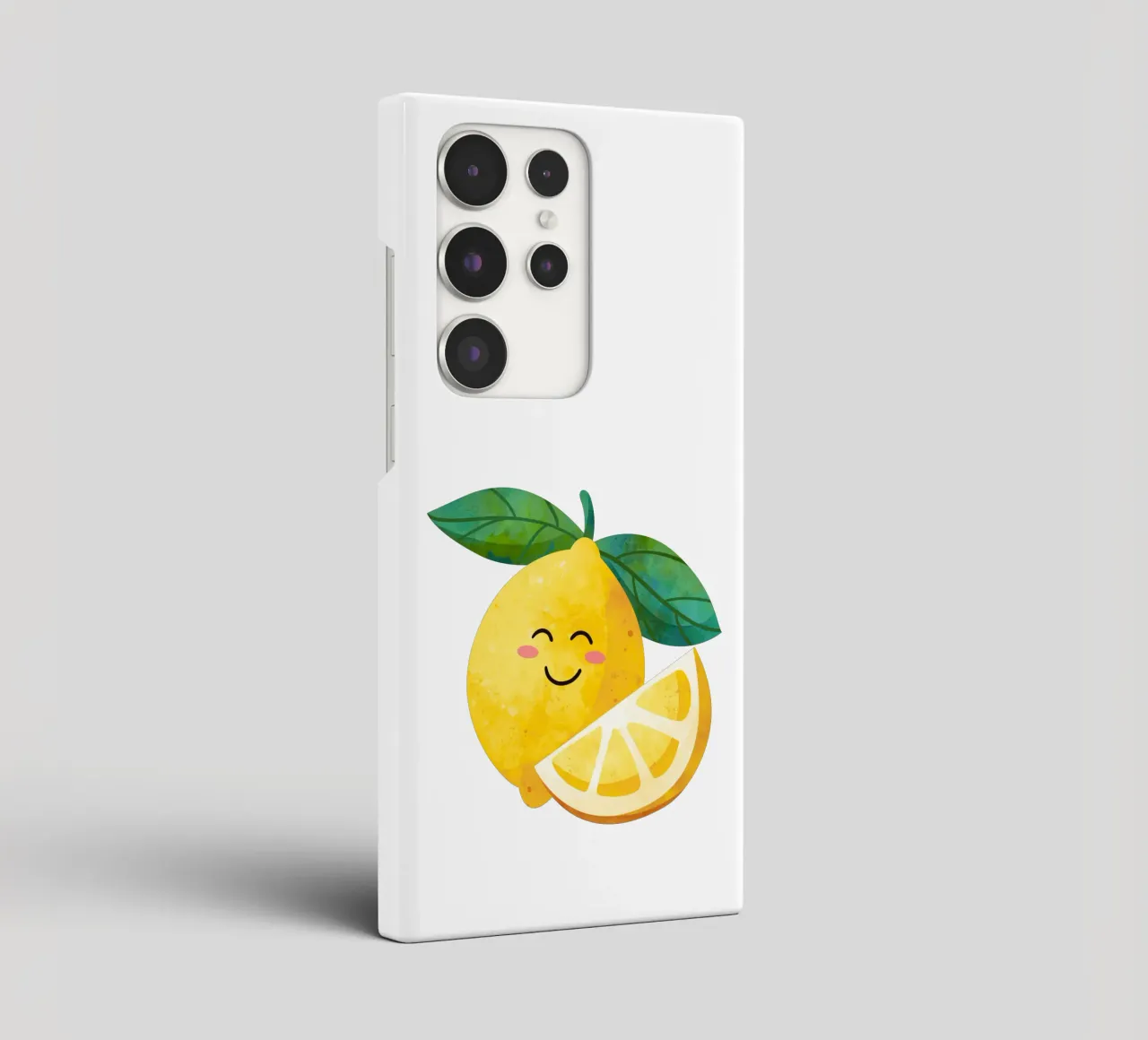 Niedliche kleine Zitrone, glückliche Zitrone drucken, Zitrone Kinderzimmer Kunst Samsung Hülle von SunshinePrints