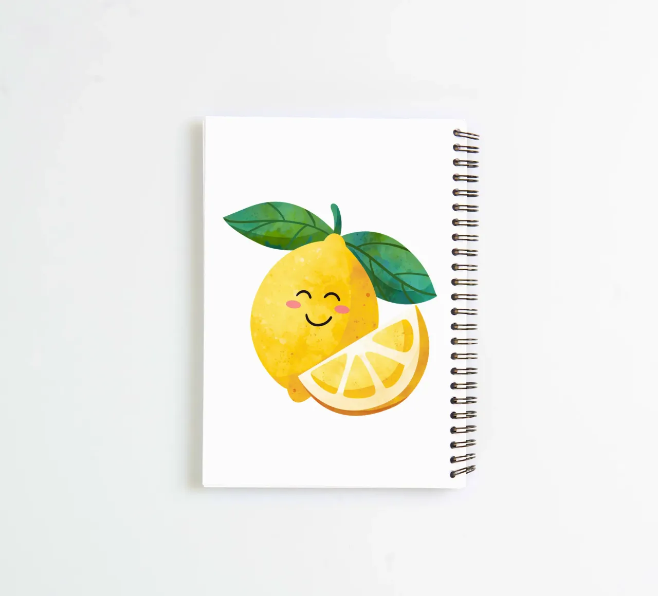 Niedliche kleine Zitrone, glückliche Zitrone drucken, Zitrone Kinderzimmer Kunst Ringbuch von SunshinePrints