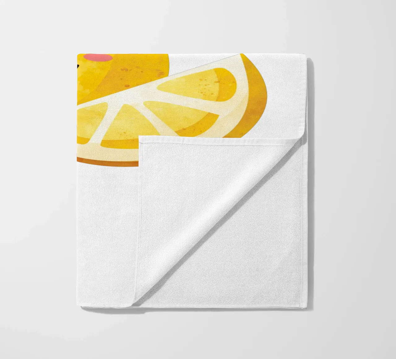 Niedliche kleine Zitrone, glückliche Zitrone drucken, Zitrone Kinderzimmer Kunst Strandtuch von SunshinePrints