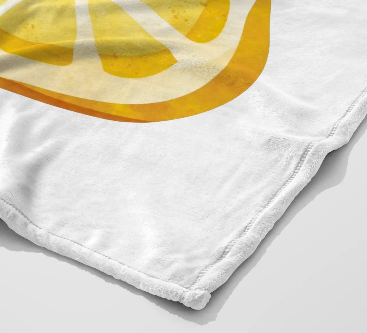 Petit citron mignon, impression de citron heureux, art de la chambre d'enfant au citron plaid polaire de SunshinePrints