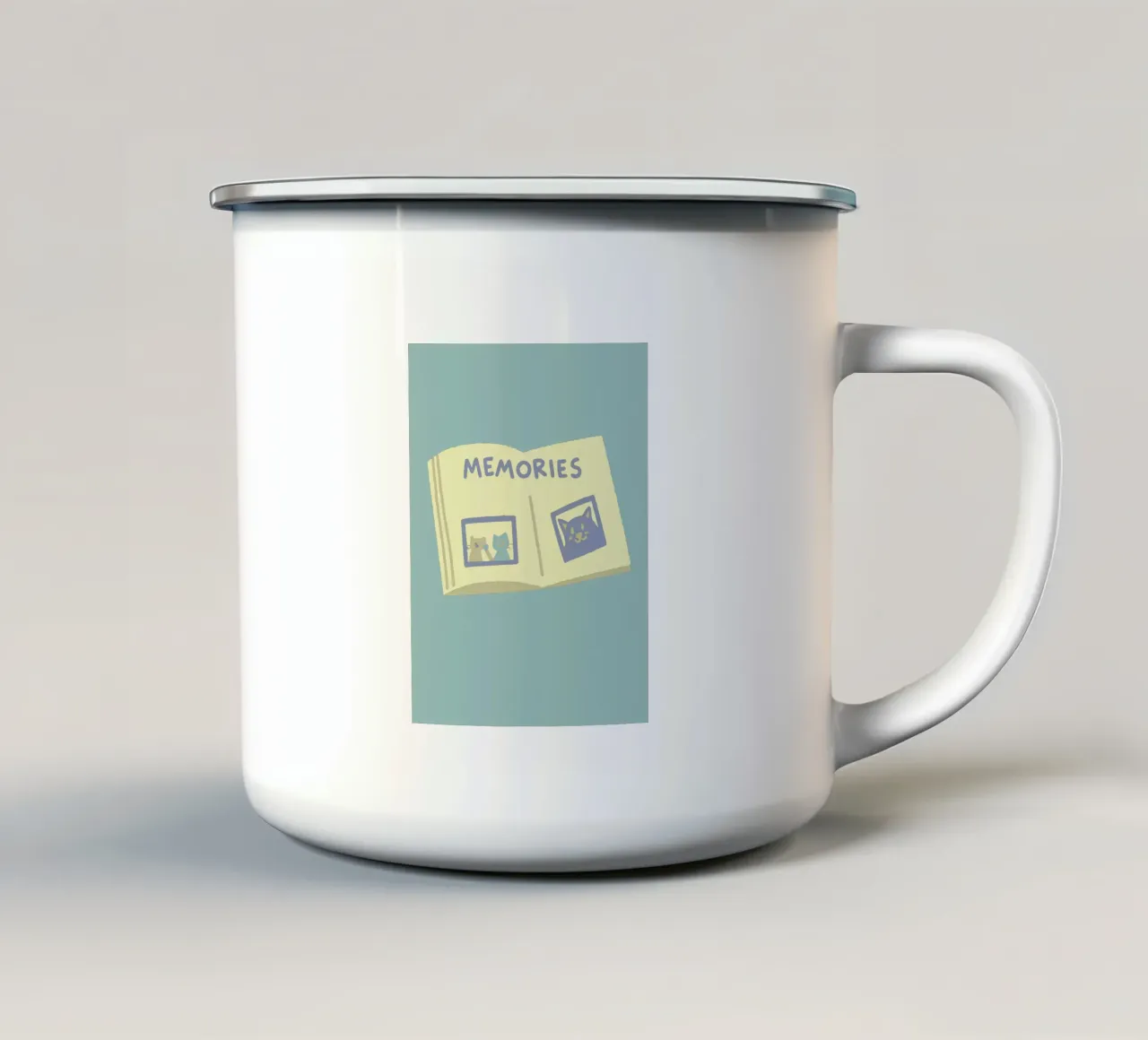 Libro dei ricordi tazza in smalto da TRENDY POSTER SHOP