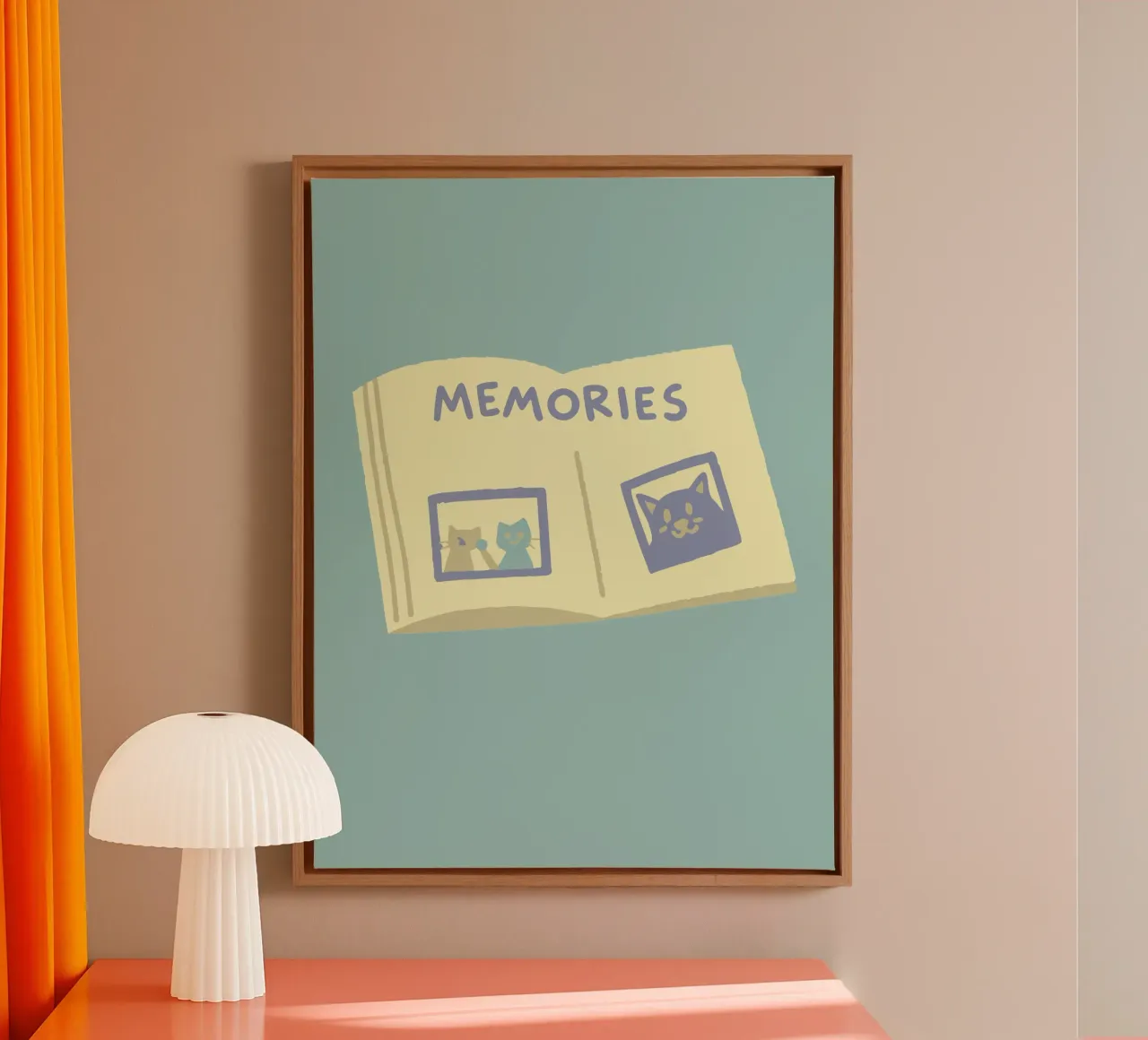 Libro dei ricordi tela con Cornice a cassetta da TRENDY POSTER SHOP