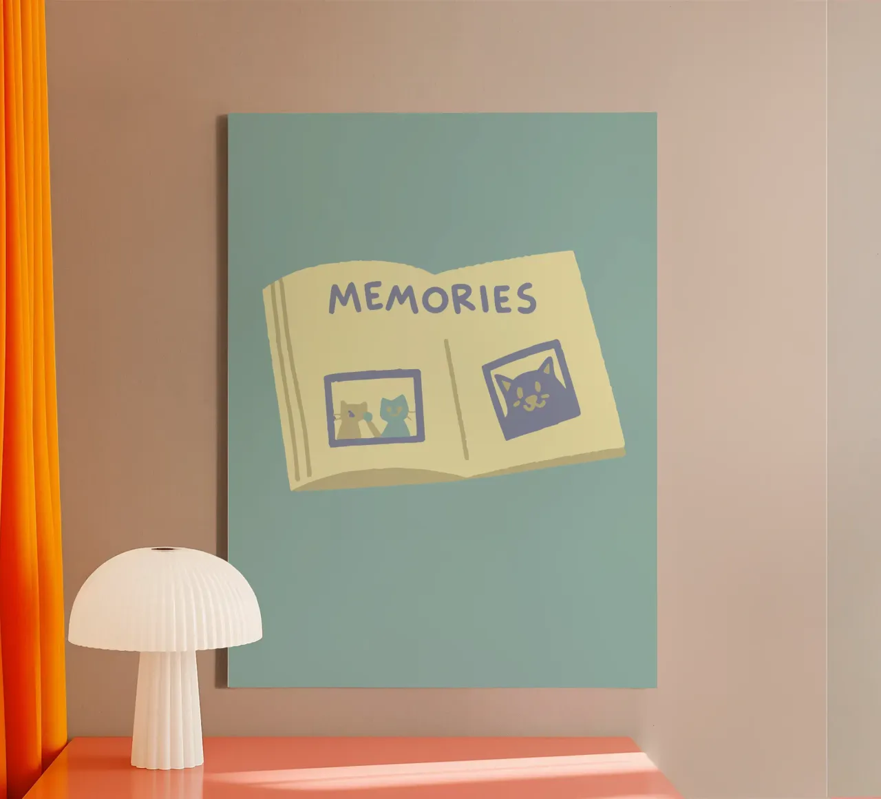 Libro dei ricordi tela con Cornice a cassetta da TRENDY POSTER SHOP
