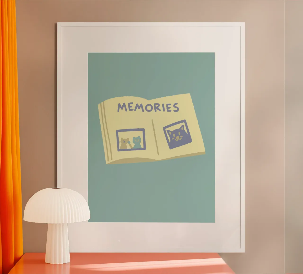 Libro dei ricordi poster con telaio in legno da TRENDY POSTER SHOP
