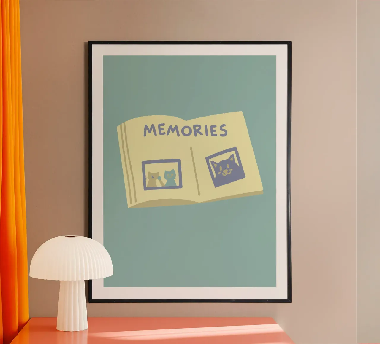 Libro dei ricordi poster con telaio in legno da TRENDY POSTER SHOP