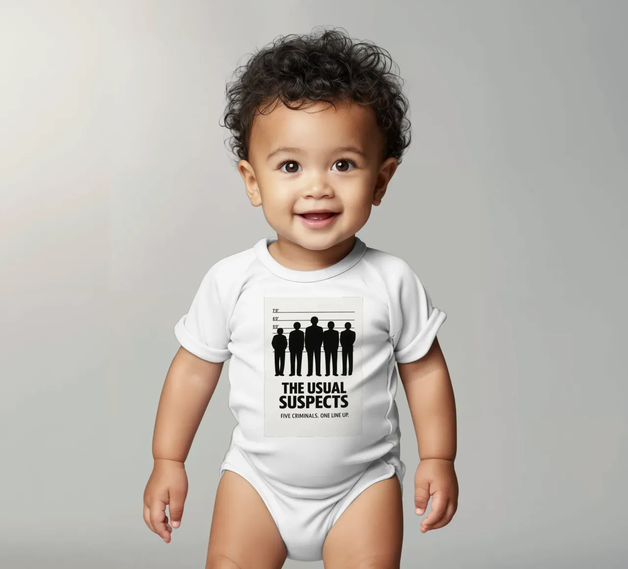 The Usual Suspects Print body neonato maniche corte da MoviesArt