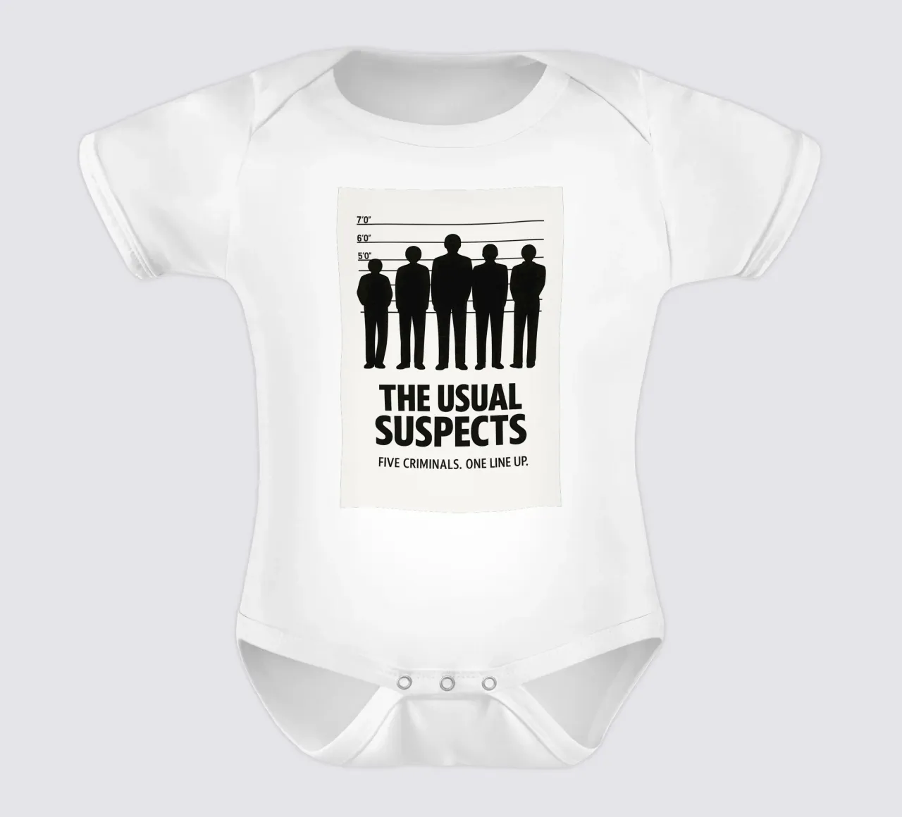 The Usual Suspects Print body neonato maniche corte da MoviesArt