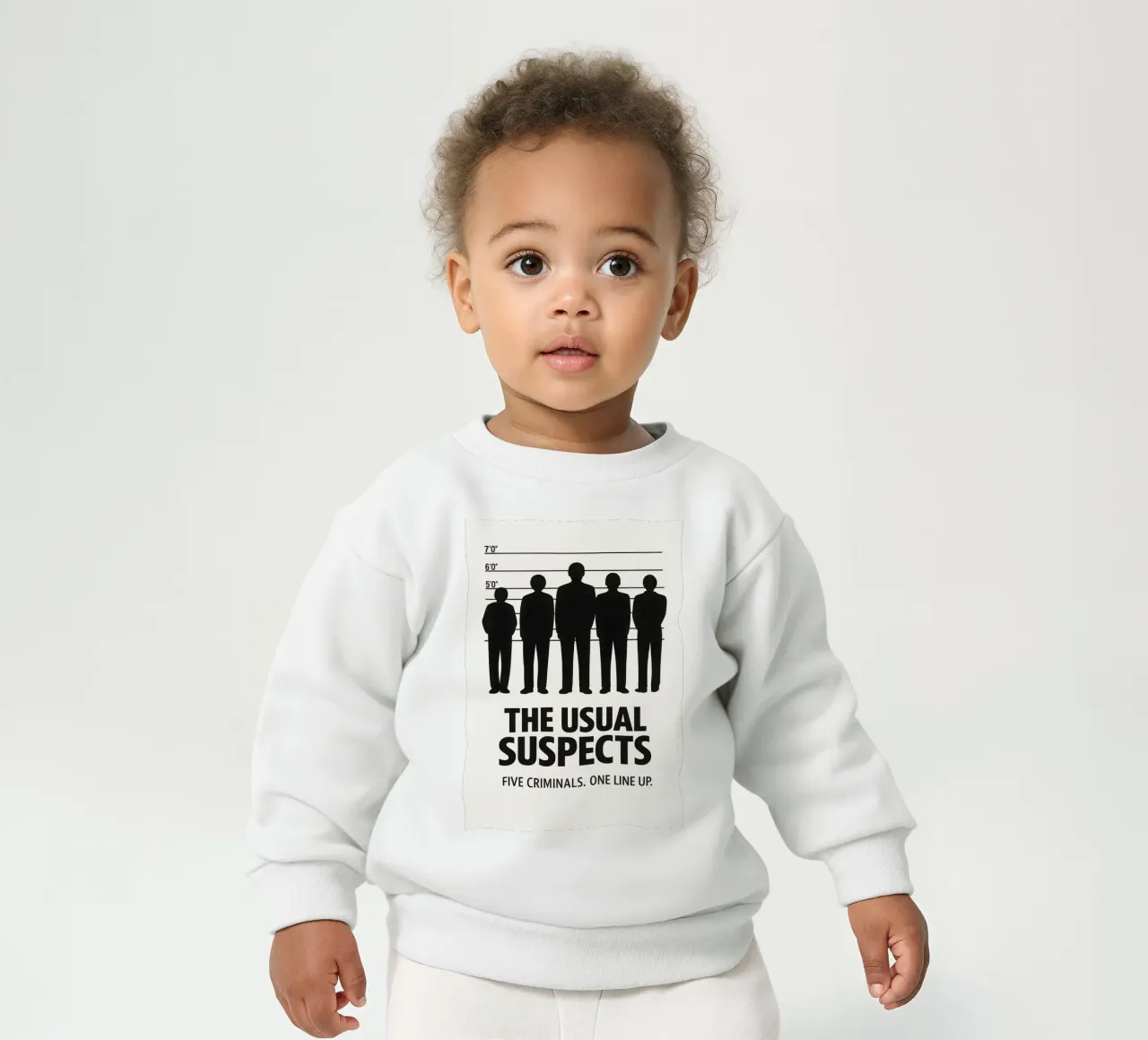 The Usual Suspects Print baby sweatshirt by MoviesArt