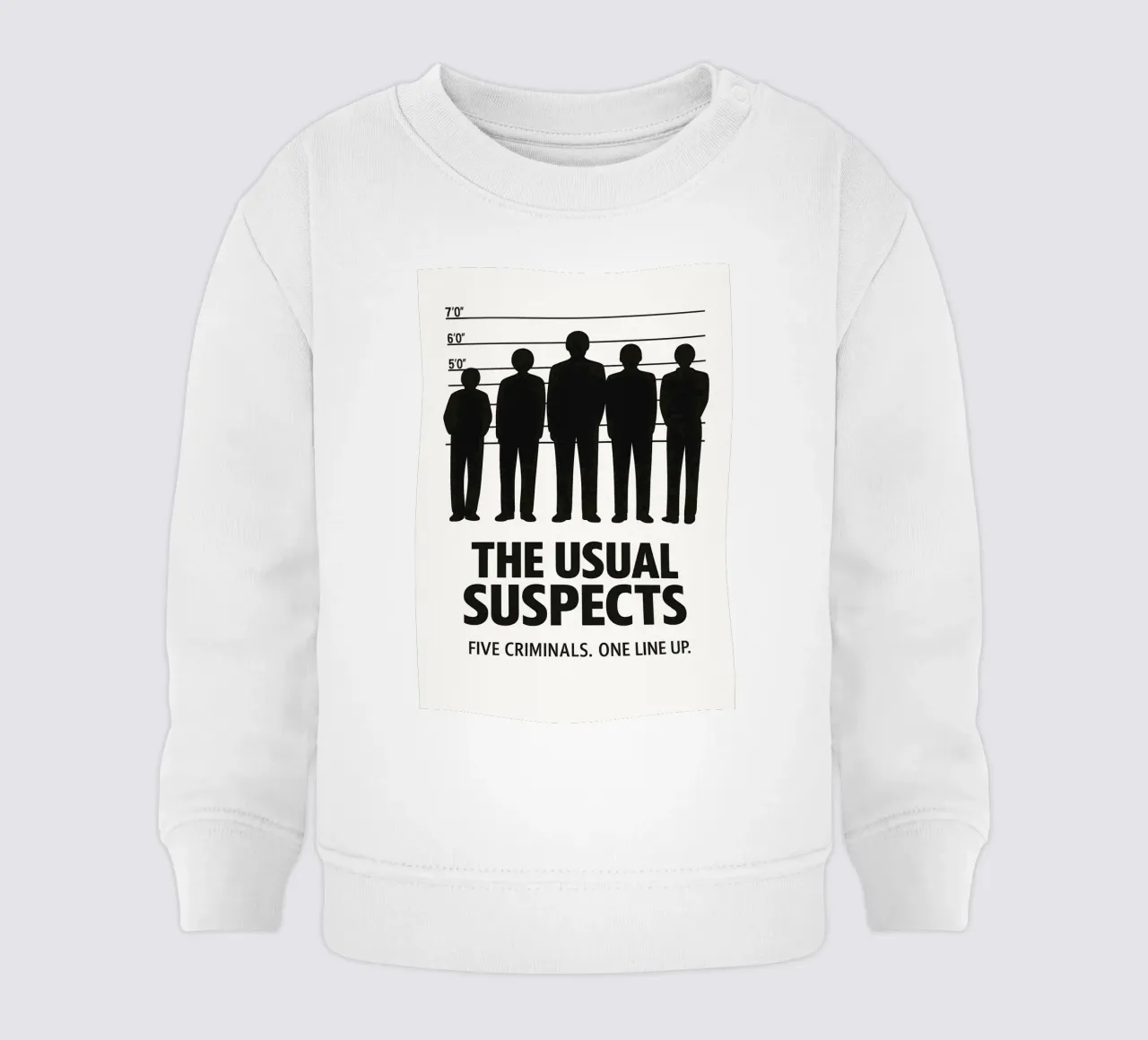 The Usual Suspects Print baby sweatshirt by MoviesArt