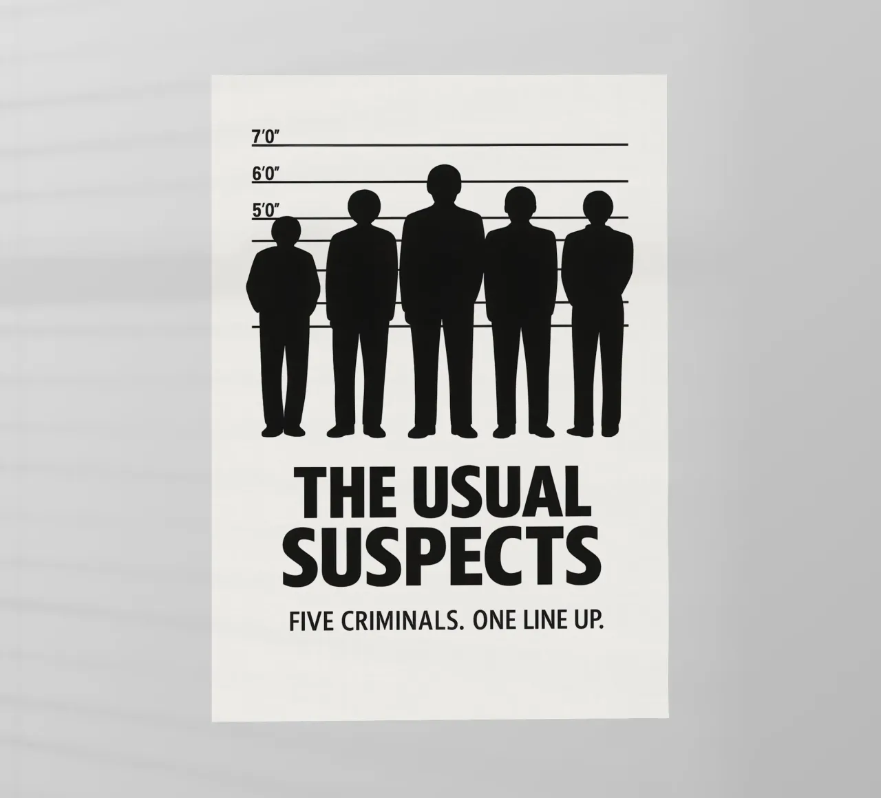 The Usual Suspects Print pellicola backlit da MoviesArt
