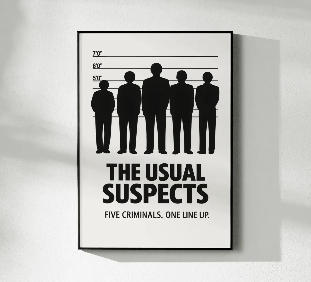 The Usual Suspects Print plexiglass da MoviesArt