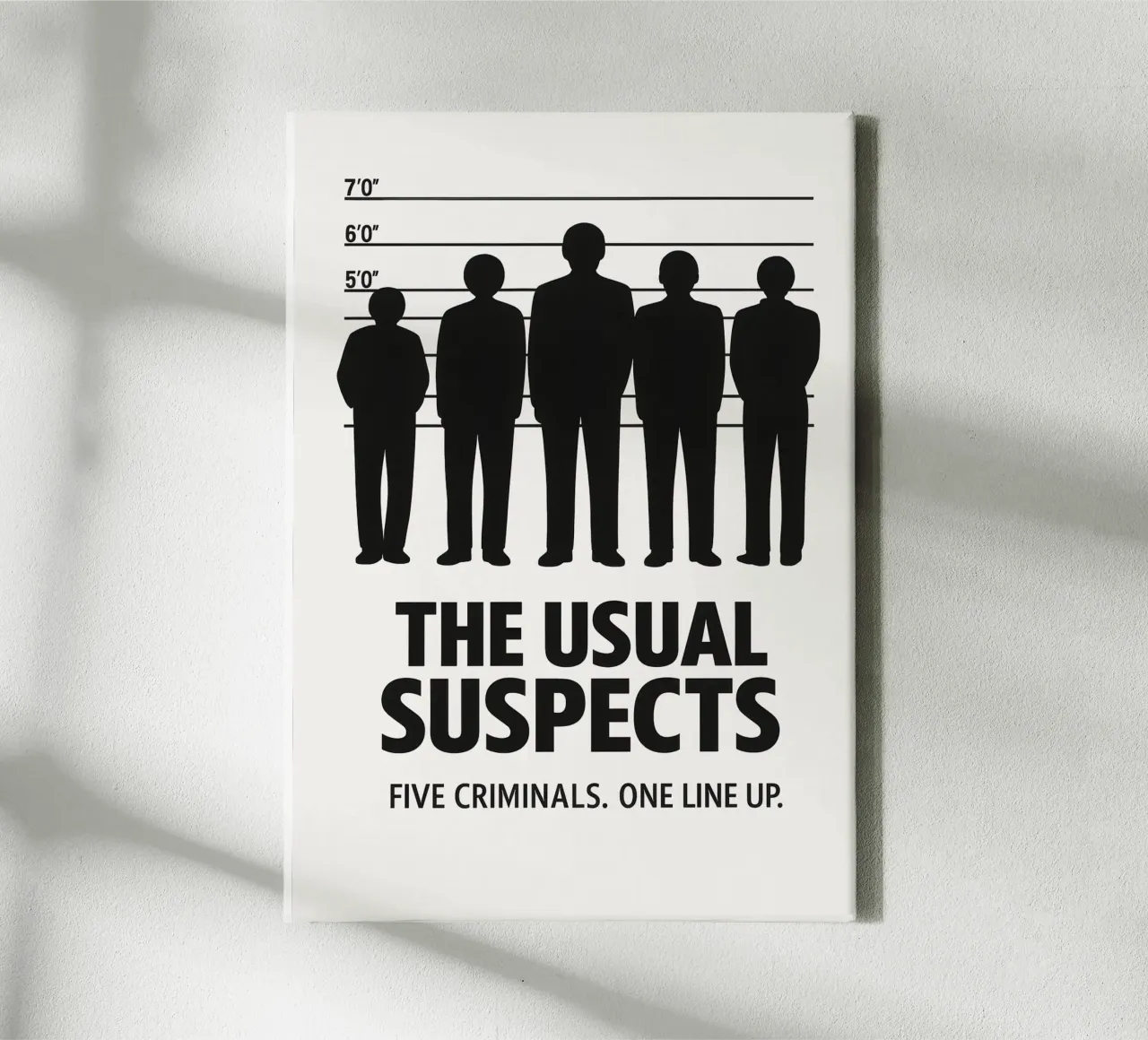 The Usual Suspects Print tela da MoviesArt