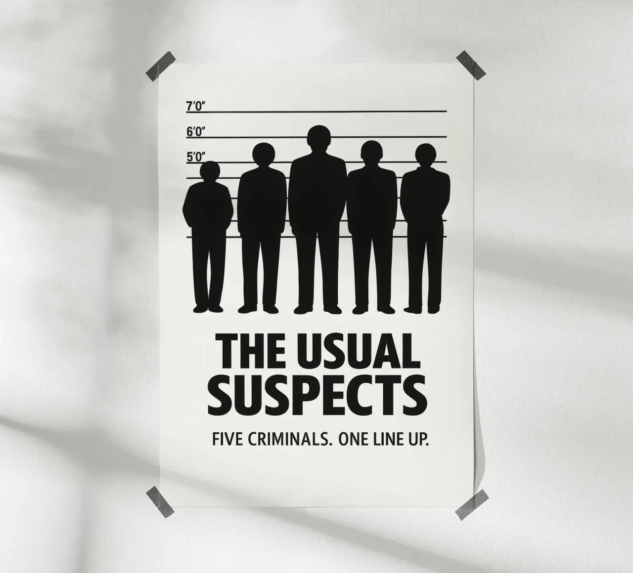 The Usual Suspects Print carta hahnemühle da MoviesArt