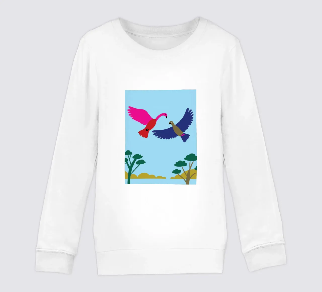 Due uccelli felpa bambino da TRENDY POSTER SHOP