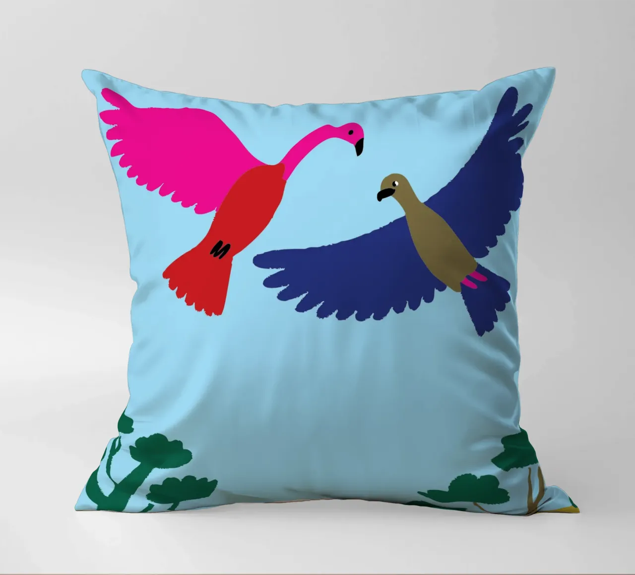 Due uccelli cuscino da TRENDY POSTER SHOP