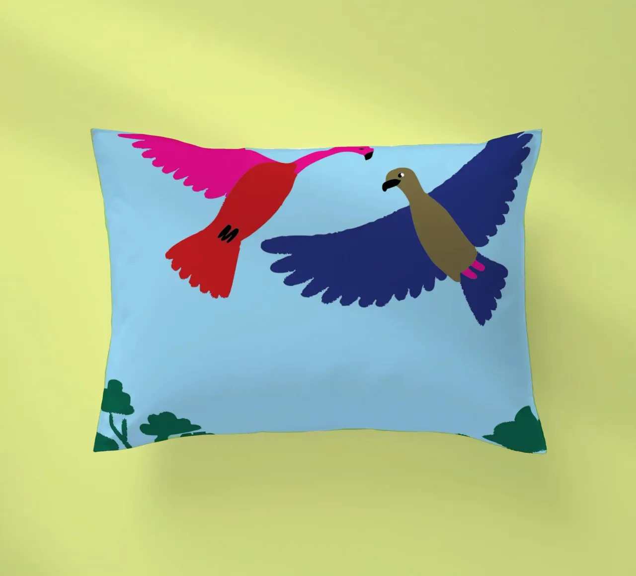 Due uccelli cuscino da TRENDY POSTER SHOP
